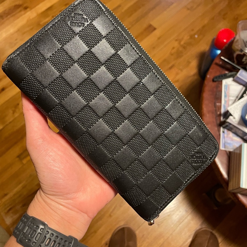 Louis Vuitton Black Checkered Wallet
